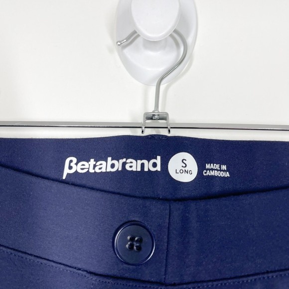 Betabrand Navy Classic Dress Yoga Bootcut Pants Mid Rise Womens Size Small Tall - Picture 5 of 7